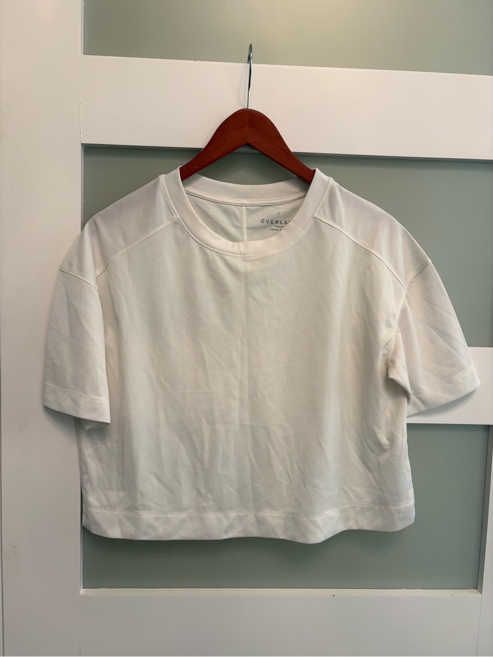 Everlane White Crop Top